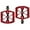 Red, variant on Aluminum Alloy Bicycle Pedal Cycling Pedal Durable Foot Pedal Accessory Bike Pedal Riding Bike Part