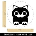 thumbnail image 2 of Round Cat Sitting Rubber Stamp for Scrapbooking Crafting Stamping - Mini 1/2 Inch, 2 of 7