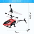 thumbnail image 2 of Helicóptero luz intermitente Led infrarroja Drone de inducción juguetes para niños avión carga Usb Control remoto juguete niño regalo, 2 of 4