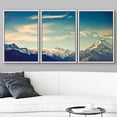 thumbnail image 3 of wall26 Framed Canvas Print Wall Art Set Retro Vintage Snowy New Zealand Mountains Nature Wilderness Photography Realism Rustic Scenic Colorful Ultra for Living Room, Bedroom, Office - 24"x36&quo, 3 of 5