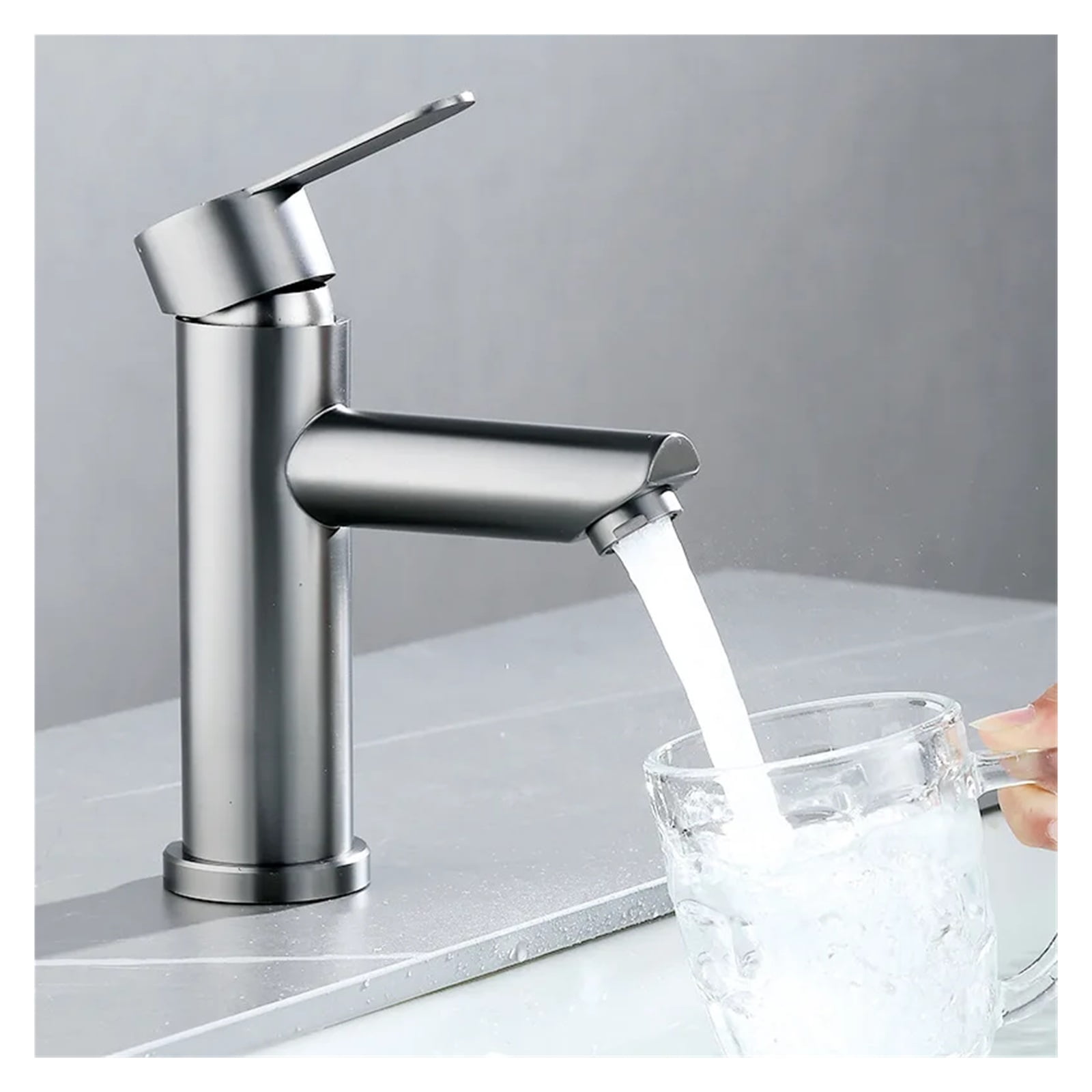 Bathroom Faucet 304 Stainless Steel, Hot And Cold Water Tap Washbasin Basin Faucets, Bathroom Accessories Set Sink Bath Mixer ,Versatile Features