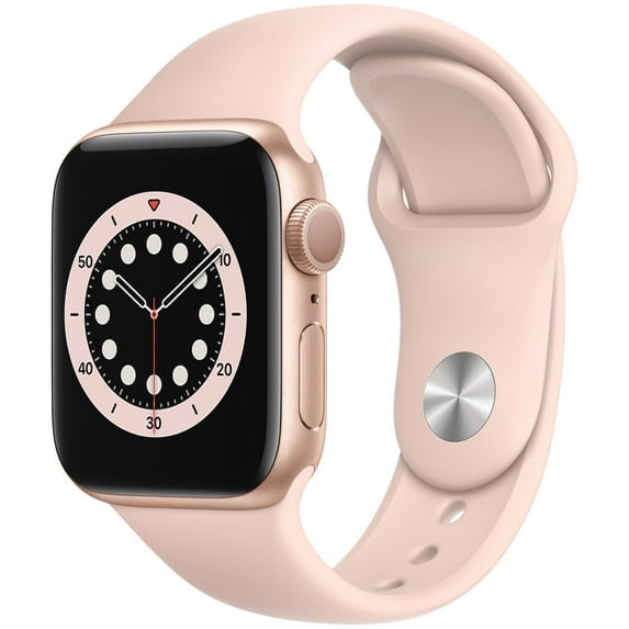 Pre-Owned Restored Apple Watch Gen 6 Series 6 40mm Gold Aluminum - Pink Sand Sport Band MG123LL/A