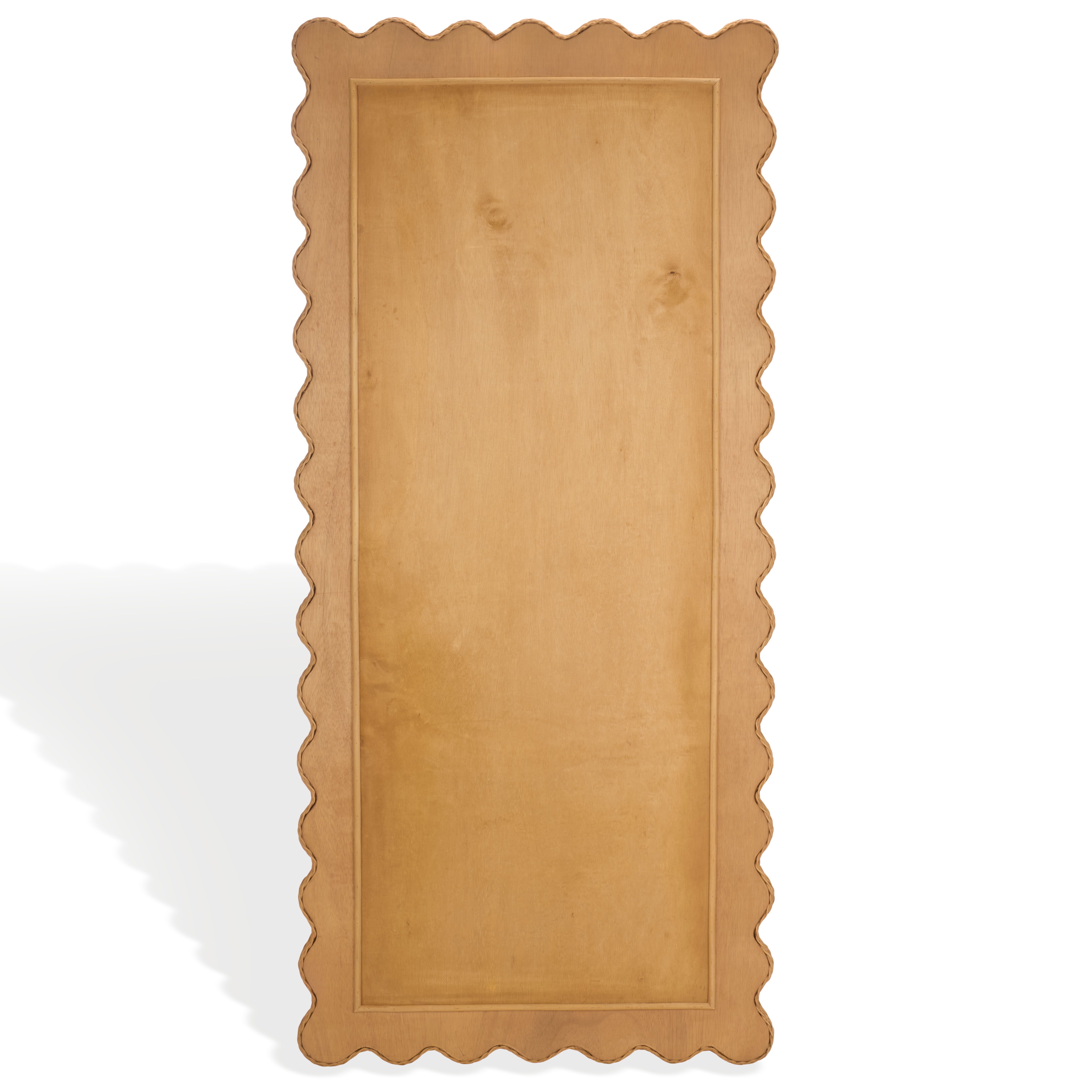 Safavieh Couture Glendetta Rattan 70" Rectangle Mirror, Natural