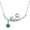 Emerald Green, variant on 925 Sterling Silver Lovely Cat Kitten Pendant Necklace with 12 Months Birthstone Crystal from Austria, Christmas Birthday Jewelry Gifts for Cat Lover