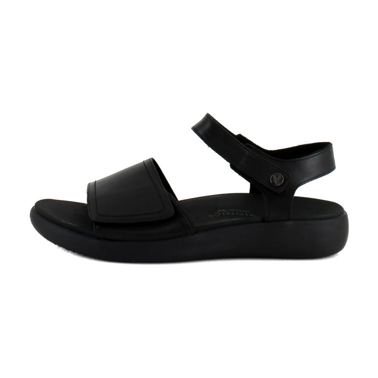 Vionic Awaken RX Women's Sandals Black Leather Size M