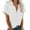 Z2-White, variant on vigerkar Womens Short Sleeve Button Down Shirts Cotton Shirt Collared Blouse Formal Work Tops Grey, L