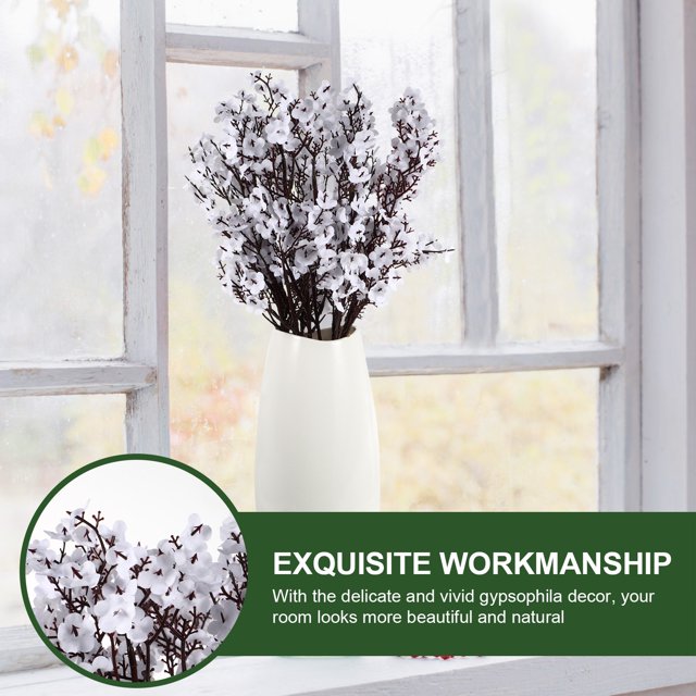 unbranded 6Ud Flores Falsas Gypsophila De Seda Y Plástico Para Y Ambientación
