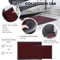 thumbnail image 3 of Evideco Red Burgundy PVC Door Mat 32x24 Inches - Non-Slip Backing, Weather Resistant - Indoor Outdoor - Front Door Mat for Entryway, Porch, Patio, 3 of 6