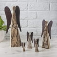 thumbnail image 3 of Wooden Guardian Angel Figurines for Love - Rustic Angel Gift - Christmas Angel Decor - Small, 3 of 6