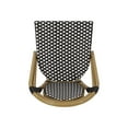 thumbnail image 6 of Christopher Knight Home Gwendolyn Outdoor French Bistro Chairs Set of 4, Black + White + Bamboo Print Finish, 6 of 9