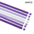 thumbnail image 2 of Easy to Fold Origami Paper 540pcs/set Origami Star Paper Solid Color Diy Paper Crafts School Teaching Handmade Colorful Lucky Star Paper Strip, 2 of 8