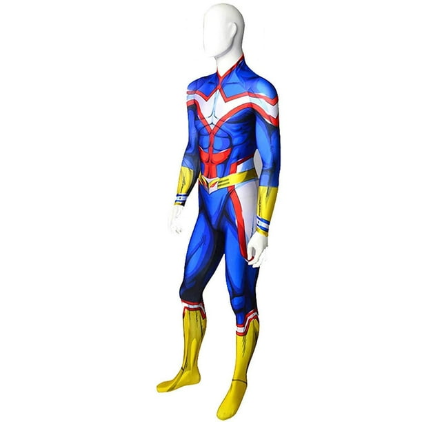 Cosplay Life My Hero Academia All Might Cosplay Costume Suit Lycra Fabric Bodysuit Walmart Com