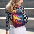 thumbnail image 6 of Yiaed Dreamy Night Sky White Horse Print Backpack, Premium Laptop Backpack, Travel Backpack for Women, Lightweight Backpacks, Comfortable Back Pack-Medium, 6 of 7