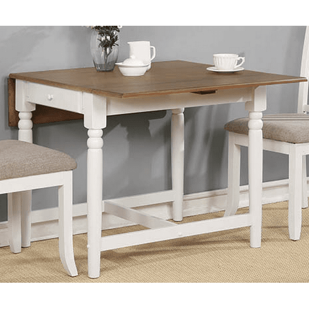Hayley Rectangular Dining Table With, Rectangular Drop Leaf Dining Table With Storage
