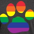 thumbnail image 3 of CafePress - Gay Pride Rainbow Paw Print T Shirt - Men's Classic Graphic Cotton T-Shirt, 3 of 4