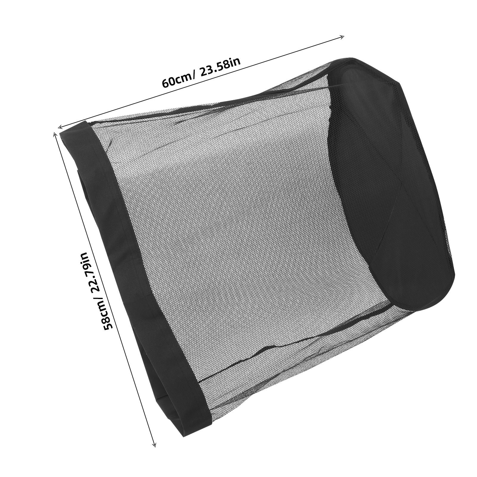 OUNONA Large Black Mesh Sports Gear Bag with Drawstring Closure, 28 x 40 inches, Ideal for Football Basketball Baseball Fans