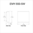 thumbnail image 2 of Dainolite EMY-550-5W-MW Mur Blanc Mat, 2 of 3