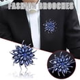 thumbnail image 2 of Three Colors Gold Plated Rhinestone Crystal Bouquet Flower Scarf Pin & Brooch, 2 of 7
