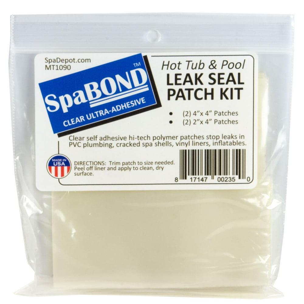 Spa Bond Hot Tub & Pool Leak Seal Clear Adhesive Patch Kit Waterproof