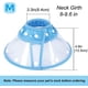 thumbnail image 3 of Cono para perros pequeños, collar isabelino ligero y suave ajustable de 8 a 9,6 pulgadas para perros pequeños y gatos grandes para dejar de lamer las heridas después de la cirugía(blue), 3 of 5