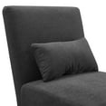 thumbnail image 3 of Serta Palisades Armless Accent Chair Cushioned Seat and Back, Charcoal, 3 of 8