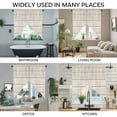 thumbnail image 3 of Beige Wood Grain Swag Valances for Windows, Kitchen Curtains 36 Inch Length 2 Panels Set, Rustic Retro Wooden Plank Farmhouse Short Curtains for Small Windows Rod Pocket Cafe Curtains Drapes 28"x36", 3 of 8