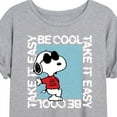 thumbnail image 3 of Peanuts - Be Cool, Take It Easy - Snoopy - Women's Oversized T-Shirt, 3 of 6