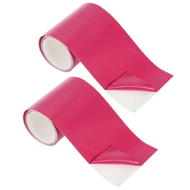 Kit de reparación inflable de parches de TPU impermeable 2.8 in x 5 Ft color rojo rosa 2 paquetes