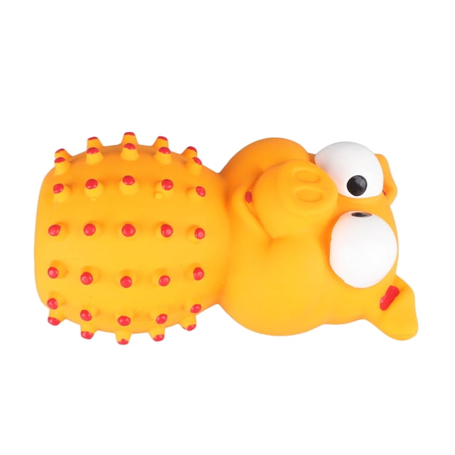 Juguete Multifuncional para Masticar Mascotas de Material Plástico Suave para Perros y Gatos Ojos Convexos en Forma de Cerdo Limpieza de Dientes Duradero ANGGREK Otros