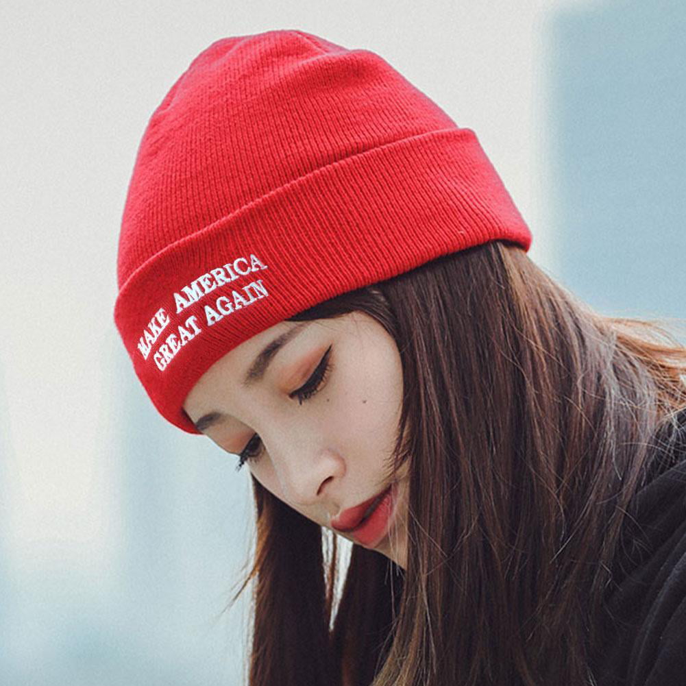 Details about   Donald Trump Make America Great Again Knit Skull Cap Hat Beanie Red color US 