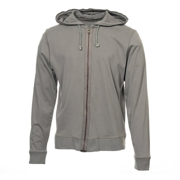 Field Gear Men's Cotton Full Zip Hoodie (Small, Smog)