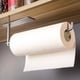 thumbnail image 1 of Eficiente porta toallas de papel para debajo de gabinetes, soporte autoadhesivo de acero inoxidable que ahorra espacio para cocina y baño (1 unidad), 1 of 7