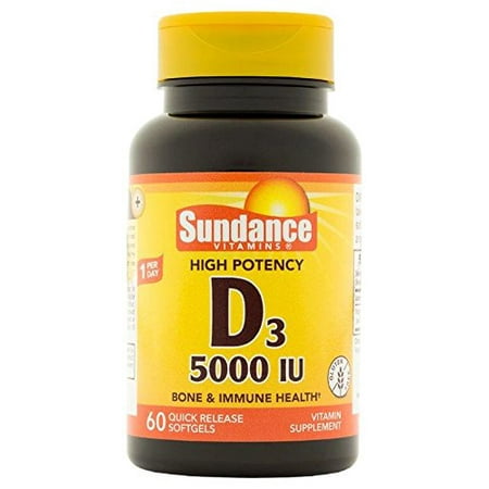 Sundance Vitamin D3 5000 Iu Tablets 60 Count