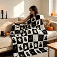 thumbnail image 4 of Halloween Flannel Throw Blanket, 39.4 x 59.06 Inch Festive Printed Thanksgiving Blanket for Sofa Couch Bed Bedroom Living Room Decor, 4 of 6