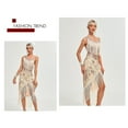 thumbnail image 5 of Vintage Great Gatsby Party Flapper Dress Sleeveless Sequins Tassel Dresses Cocktail Prom Size XS-3XL Long Skirt,apricot,L, 5 of 7