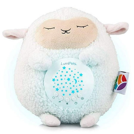 Baby White Noise Machine Music soothers for Sleep: Lumipets Night Light Projector and Sound Machine Baby Shusher Lamb Stuffed