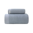 thumbnail image 1 of Youkk 2 Pieces/Set Cotton Bath Towel Soft Replacement Rectangular Home Bathing Shower Face Towel Washcloth Accessories Grey, 1 of 6