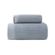 thumbnail image 1 of Toalla de baño de algodón Billuyoard 2 unids/set Rectangular hogar baño ducha cara toalla gris, 1 of 6