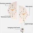 thumbnail image 4 of Modern Double-Sided Corner Wall Clock, Minimalist Silent Quartz Clock for Living Room Home, Hanging Corner Wall Watch, Easy Installation Decorative Timepiece, 4 of 7