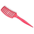 thumbnail image 4 of 1Pc Wide Curved Vented Hair Brush Detangle Brush for Tangles and Knots for Men and Women Rose Red, 4 of 7