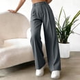 thumbnail image 5 of MaFYtyTPR Women's Striped Business Casual Dress Pants Fashion Stretchy Comfortable Straight Leg Pants Regular Fit Work Wear Z-Dark Gray S, 5 of 7