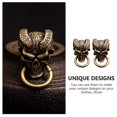 thumbnail image 3 of 2 Pcs Creative Brass Decorative Skull Shape DIY Homemade Product Accessories, 3 of 4