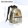 thumbnail image 2 of Defioc Elegant Ivory Flower Pattern Laptop Backpack for Men and Women,Casual Backpack Dayback Sports Bookbag for Travel Running Hiking, 2 of 6