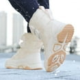 thumbnail image 7 of FUZHIQ Girls Snow Boots Non Warm Flat Thick Snow Shoes Fashion Autumn Winter PU Leather Upper Casual Outdoor Footwear for 12.5-13 Years, 7 of 7