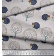 thumbnail image 3 of Soimoi Cotton Jersey Fabric Tree & Sheep Animal Print Fabric by Yard 58 Inch Wide, 3 of 3