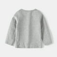 thumbnail image 4 of Kids T Shirts For Solid color Grey Long Sleeve Top Crewneck T-Shirts Fall Tops Tees Cotton Kids Sweatshirt Boys 4-5 Years Shirts Cute&nbsp;Boy Girl&nbsp;Clothing, 4 of 8