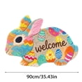 thumbnail image 2 of 2026 Easter Bunny Welcome Mat for Indoor Use | Absorbent Velvet Rug with Non Backing for Living Room Hallway and Entryway, 2 of 6