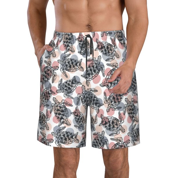 Fotbe Turtle Trajes de Baño Estampados para Hombre, Shorts de Verano de Secado Rápido, Ropa de Playa, Bañadores-XX-Large