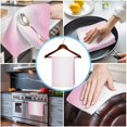 thumbnail image 3 of Pink Ombre 1 Pack Kitchen Towel, Water Absorbent Dish Towel, Pink White Gradient Modern Abstract Art Decorative Hand Towels - Quick Drying Cloth for Cooking Baking, 18x28 Inch, 3 of 8