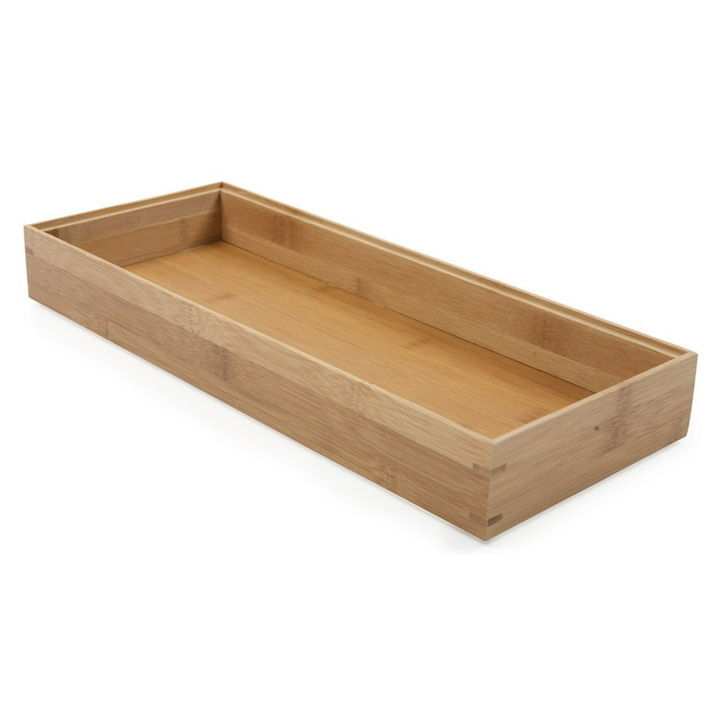 Core Home Do451 6" X 15" Natural Core Bamboo Drawer Organizer Walmart